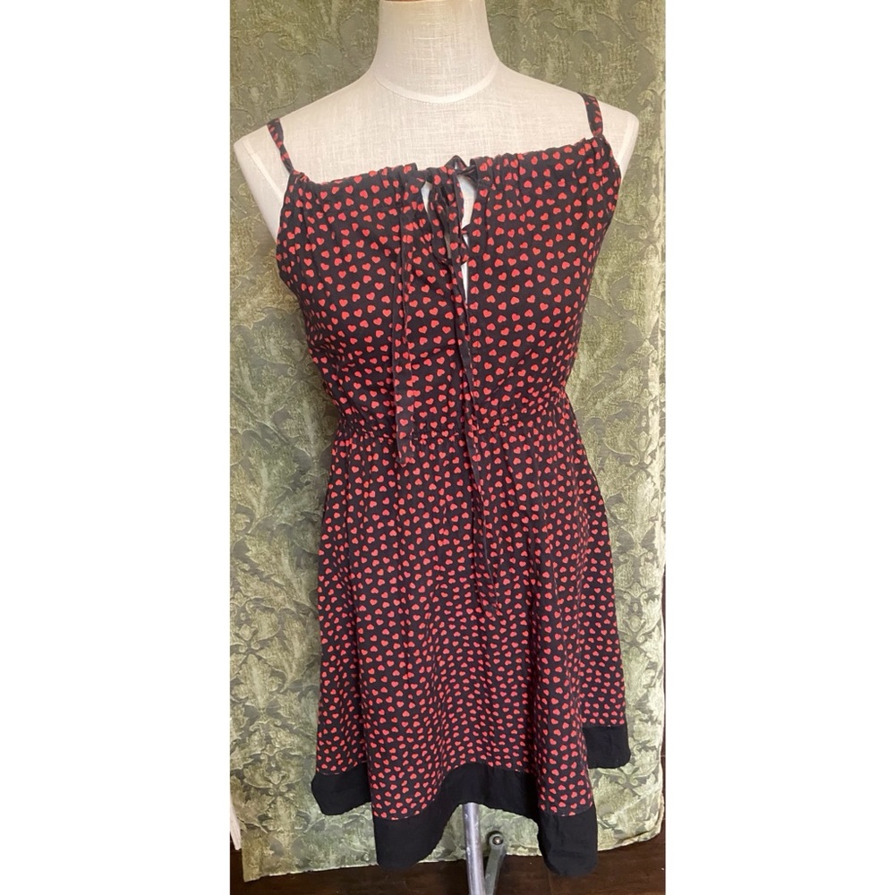 Heart print dress